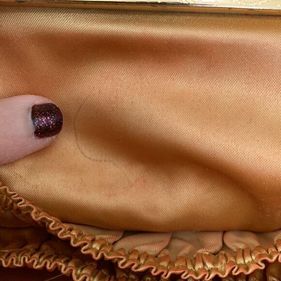 Vintage 1930's Jolles Made In Austria Floral Tapestry Evening Bag And Coin Purse - Picture 10 of 16